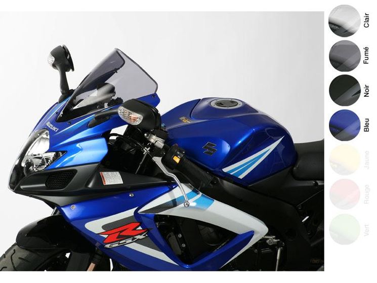 Bulle MRA GSXR600-750 11´ - Racing - 4 coloris Bleu