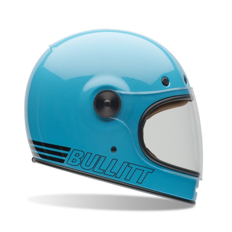 Casque Bell BULLITT - Retro Blue - Spécial Café Racer -