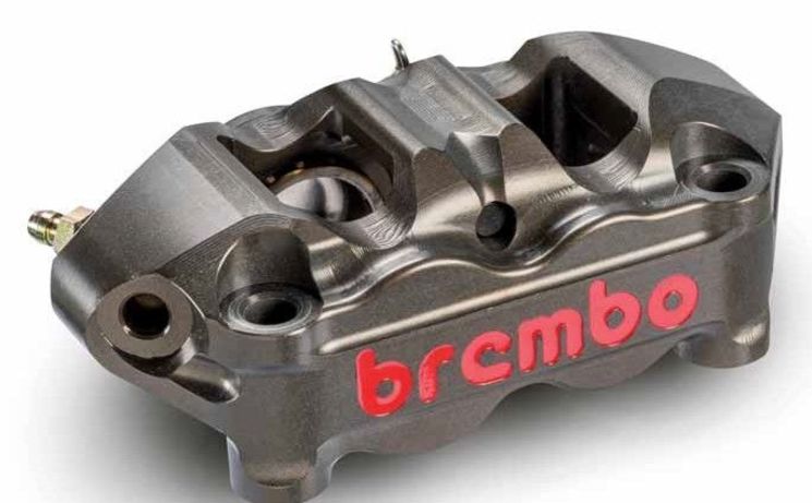 Etriers BREMBO GP4-RR Monobloc aluminium taillé masse - Entraxe 100mm