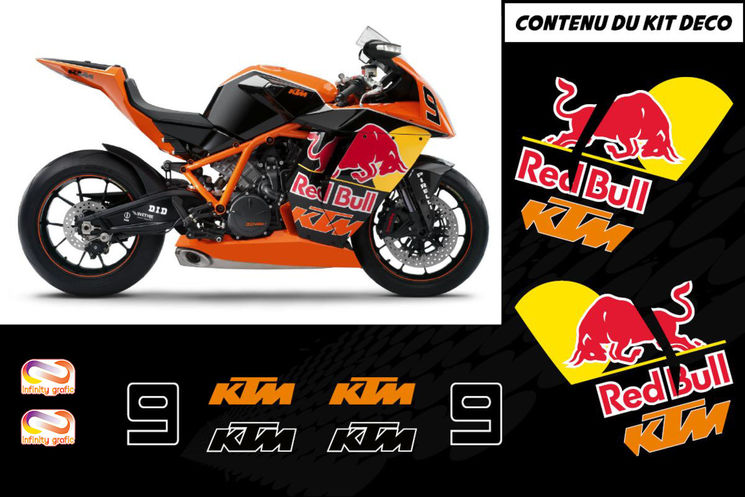 KTM RC8 kit déco RED BULL by INFINITY GRAFIC