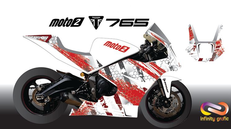 Moto2 carénage Racing Composite version XL - KIT DECO INFINITY GRAFIC