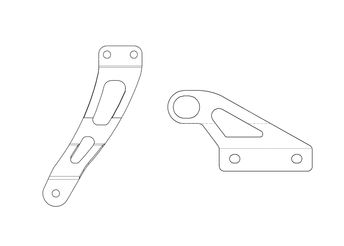 Kit pattes de fixation pour Silencieux SPARK YZF R1 2015-2024