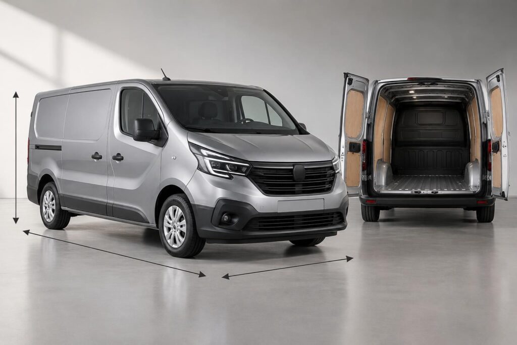 découvrez les dimensions du renault trafic : longueur, largeur, hauteur et volume de chargement selon les versions.