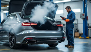 découvrez pourquoi votre voiture fume blanc et sent mauvais : causes possibles, risques à connaître et solutions pour réagir rapidement.
