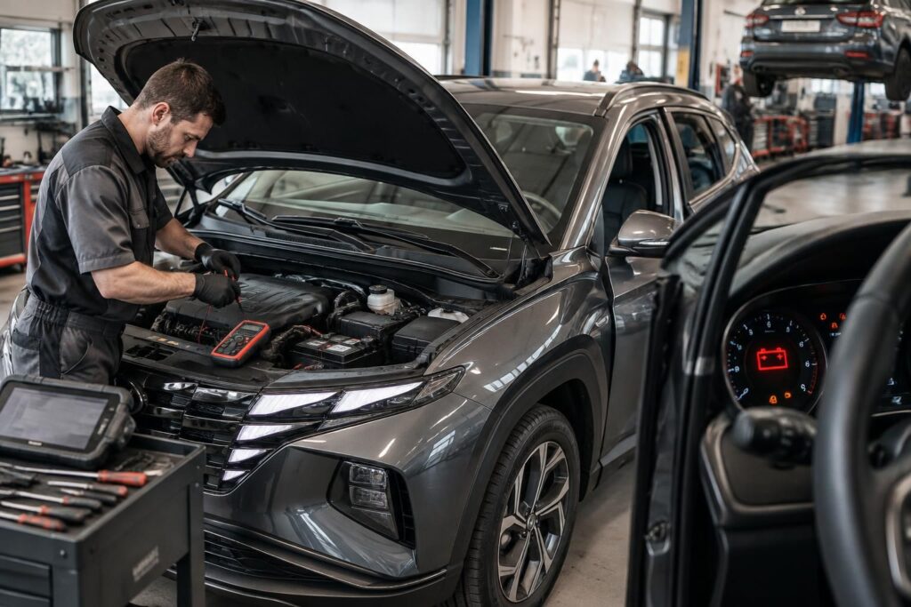 voyant batterie qui clignote sur votre hyundai tucson ? découvrez les causes possibles et les solutions pour diagnostiquer et résoudre le problème.